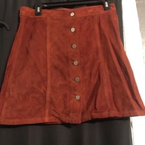 Theory Suede Skirt